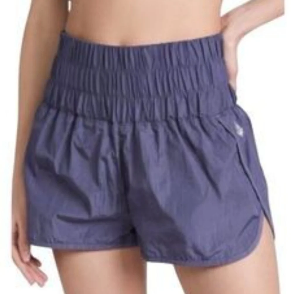Free People Movement Shorts The Way Home Navy Quick Dry Womens Small - Picture 1 of 8